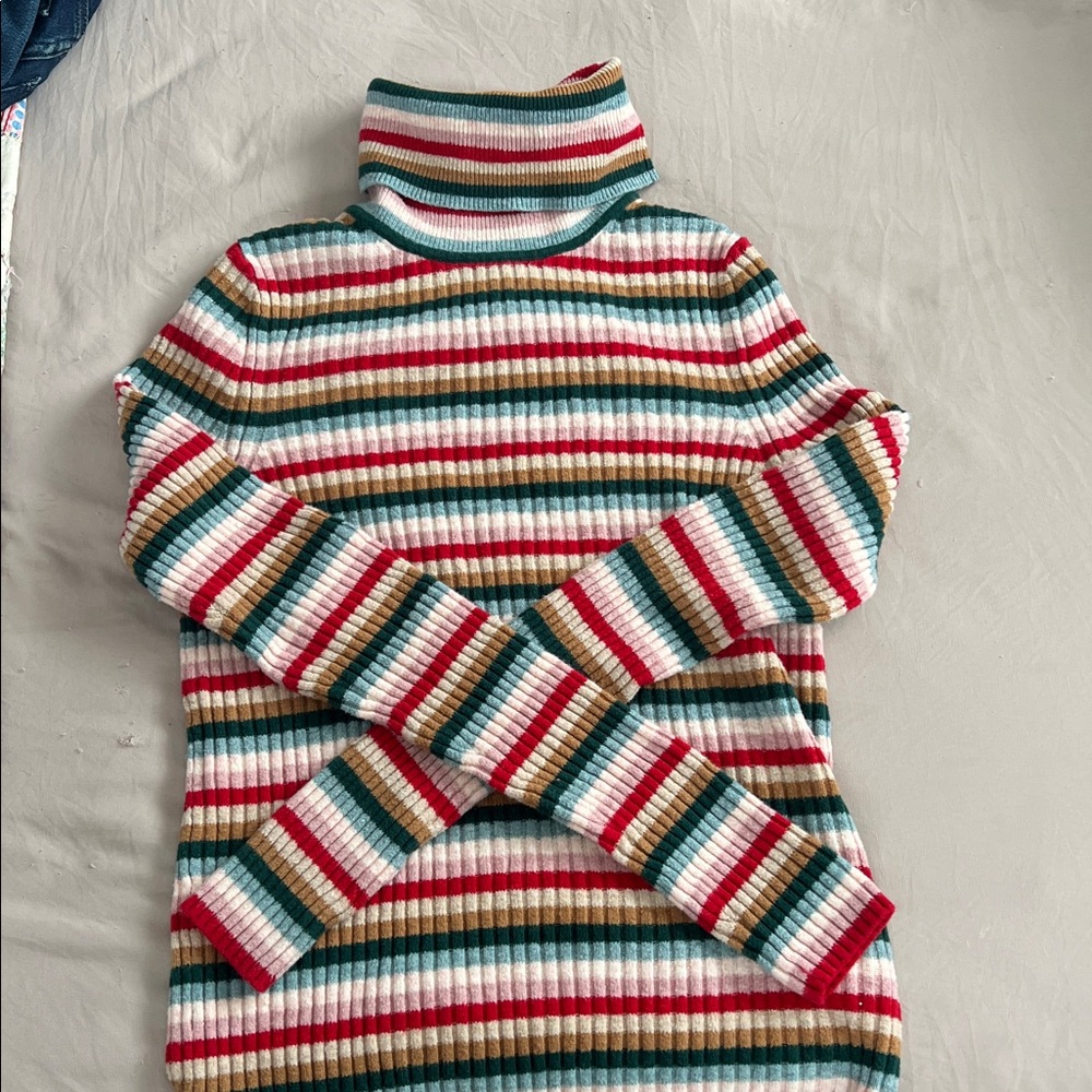 GAP stripe turtleneck sweater size small